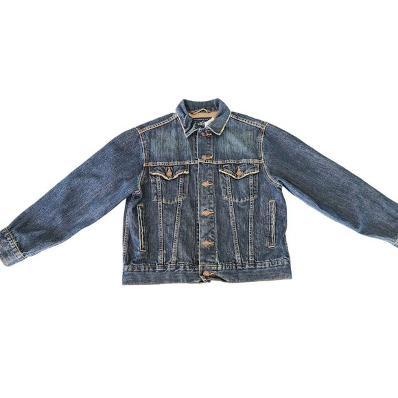 Levi Strauss Signature Denim Jacket Vintage Womens Medium Distressed Look EUC - Picture 2 of 16